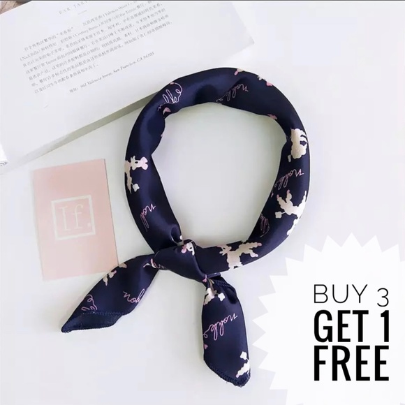 Holiday Party Cozy Beach Silky Square Neck Scarf - Picture 1 of 3